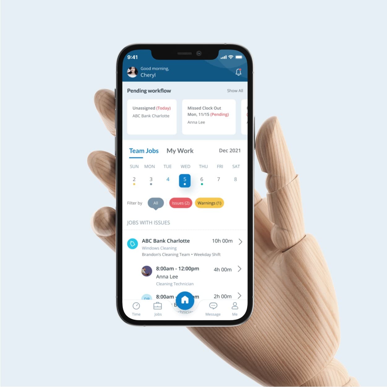 Screenshot of Chronotek application 